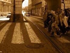 Turistická stezka, Karlův most, Praha